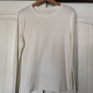 White Crewneck Top — White